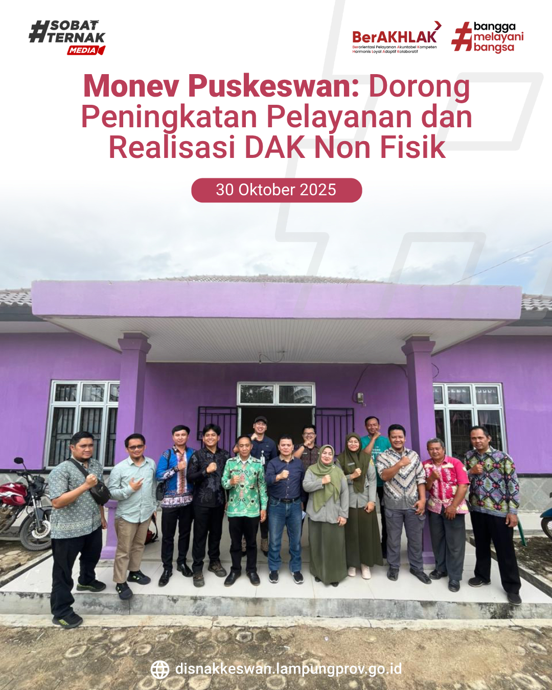 Monev Puskeswan: Dorong Peningkatan Pelayanan dan Realisasi DAK Non Fisik di Lampung Utara