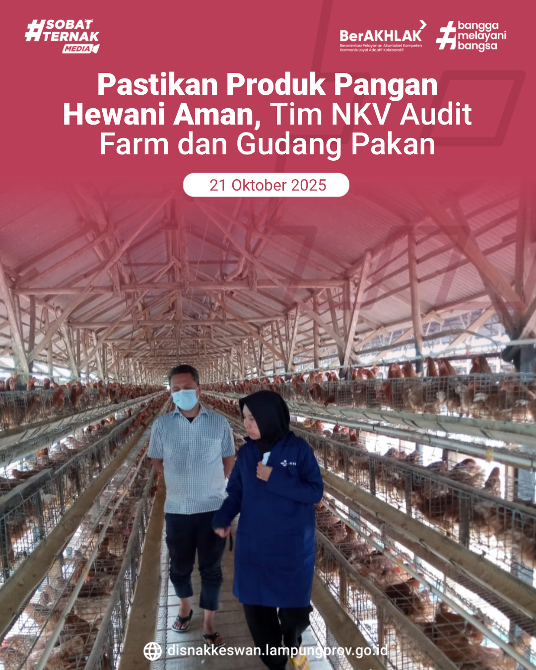 Pastikan Produk Pangan Hewani Aman, Tim NKV Audit Farm dan Gudang Pakan